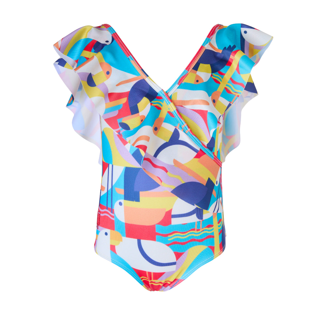 Girls Swimsuit - Aviary - Belle