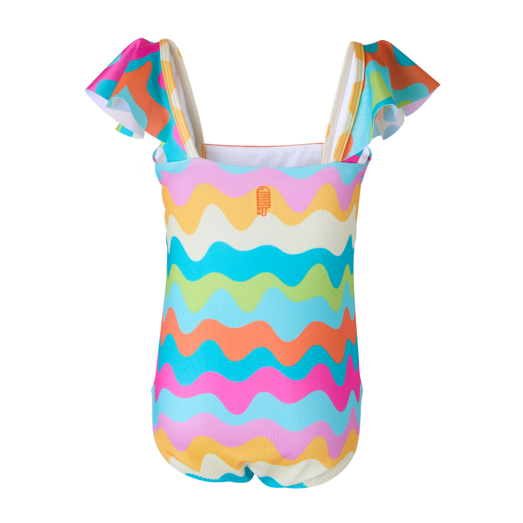 Girls Swimsuit - Rainbow Ripple - Summer