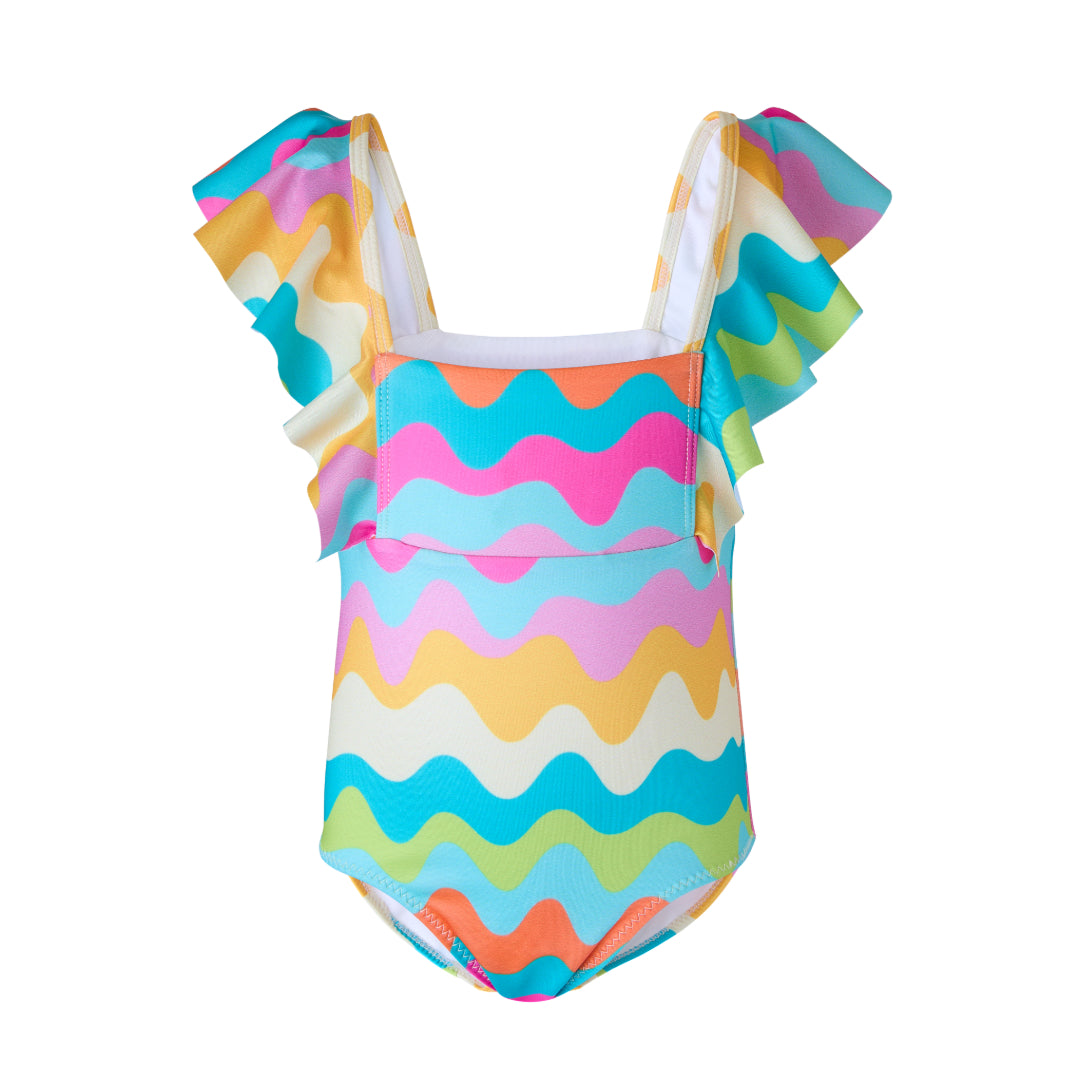 Girls Swimsuit - Rainbow Ripple - Summer