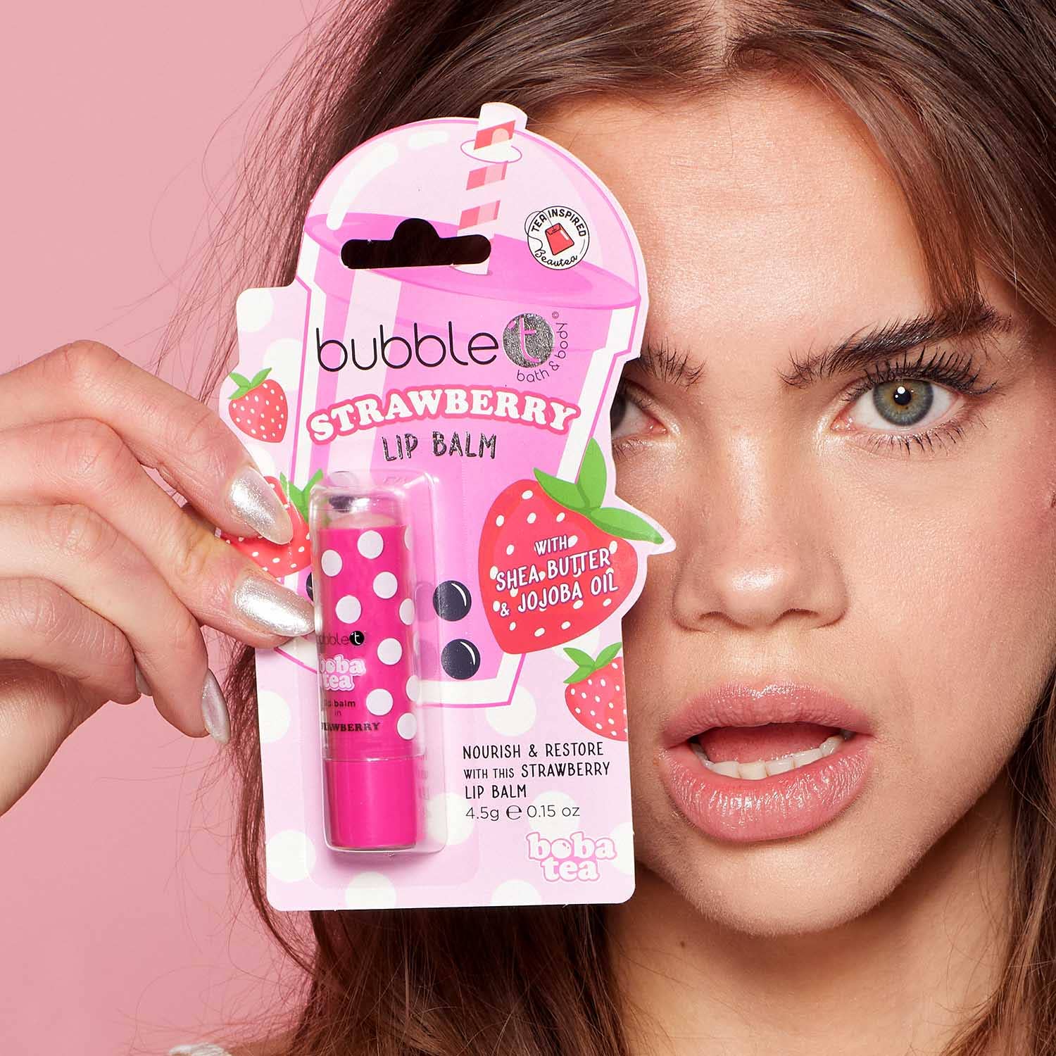 Boba Tea Strawberry Lip Balm (4.5g)