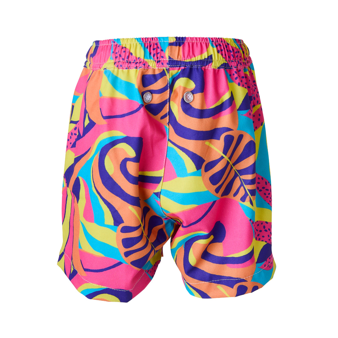 Boys Swim Shorts - Luminous Leaves - Spencer