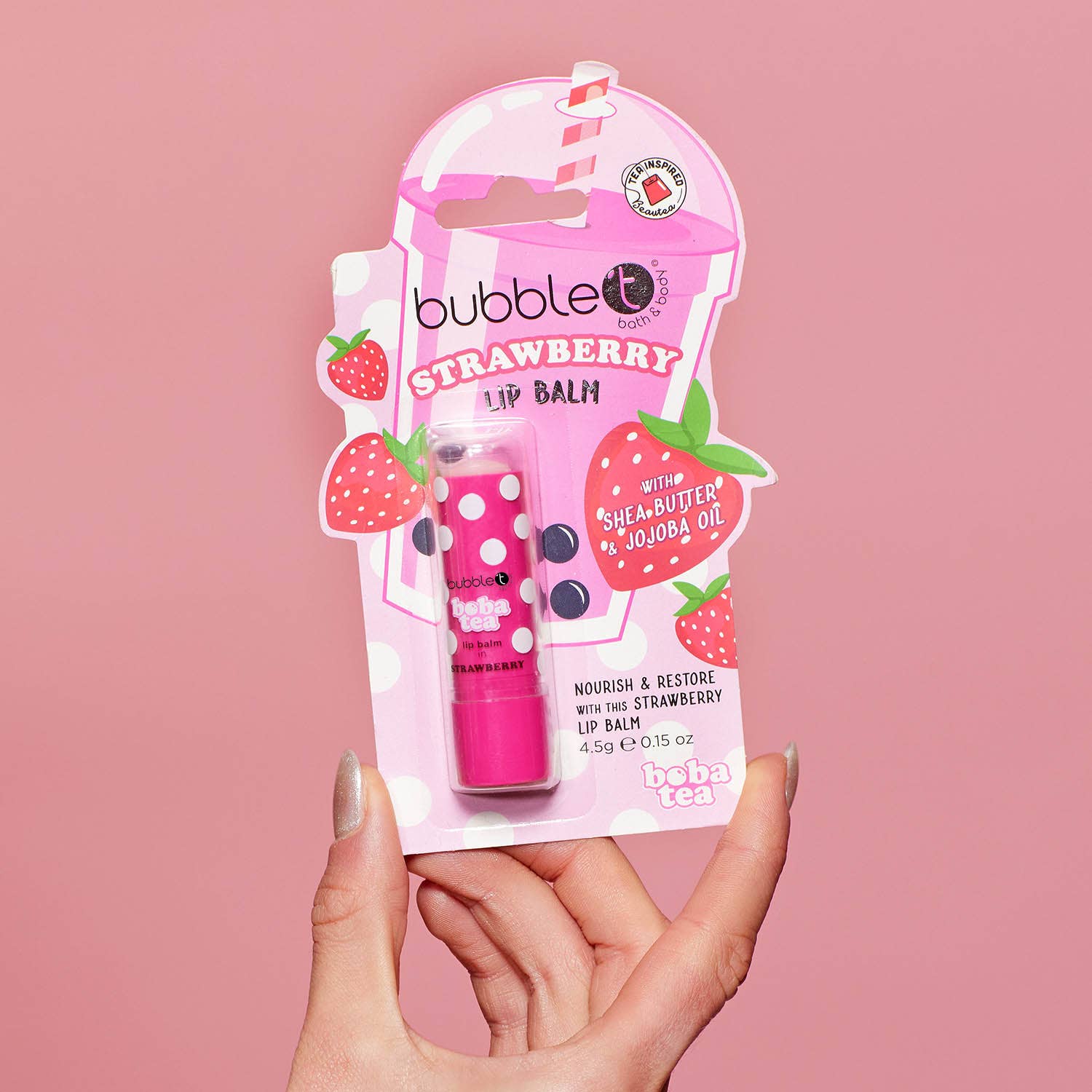 Boba Tea Strawberry Lip Balm (4.5g)