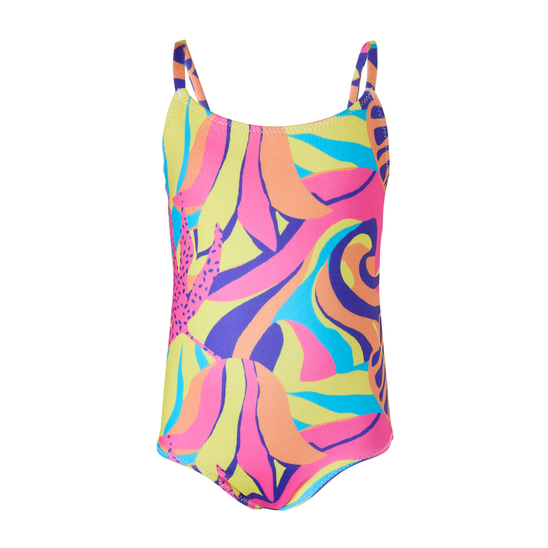 Girls Swimsuit - Luminous Leaves - Jessica